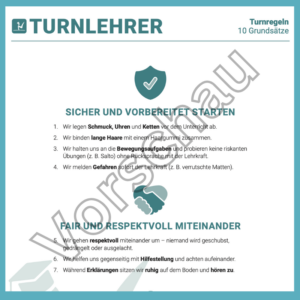 Merkblatt Gerätturnen - die 10 Turnregeln [Digital]
